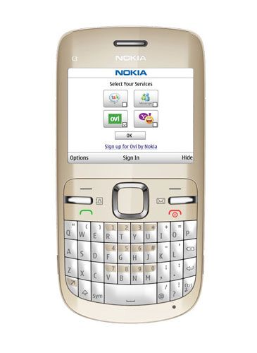 Nokia C3-00 - Golden White Produkt Foto Nokia C3-00 - Golden White