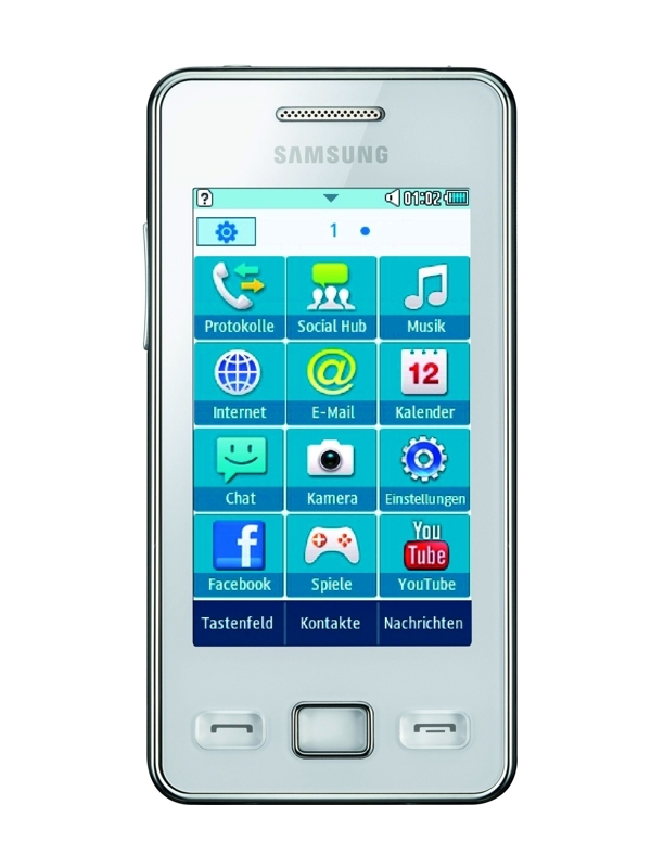 Samsung Star II S5260 - Ceramic-White Produkt Foto Samsung Star II S5260 - Ceramic-White